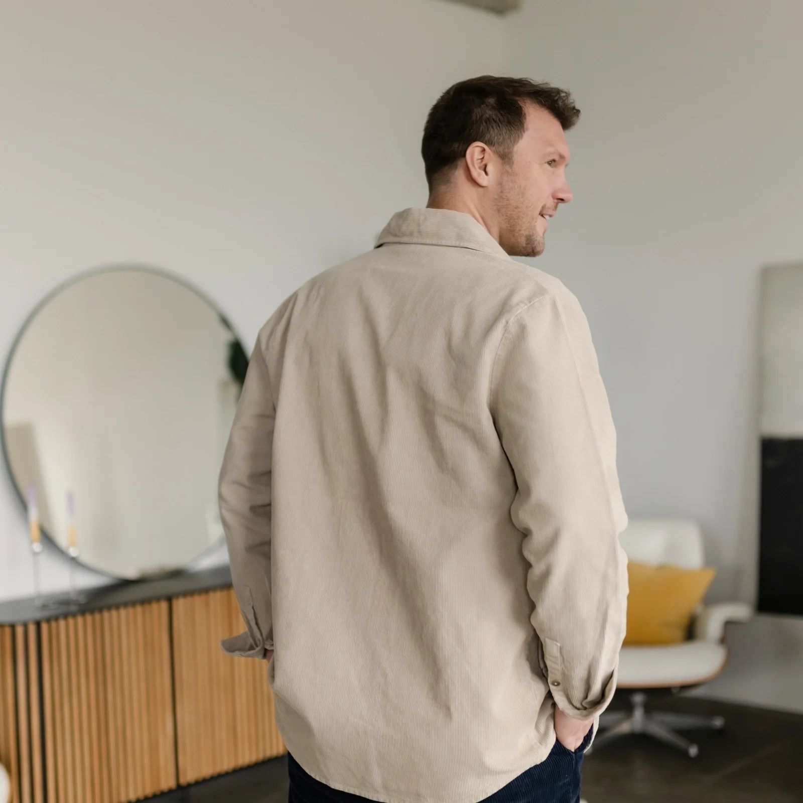 Herren Cord Hemd Emil - Image 4