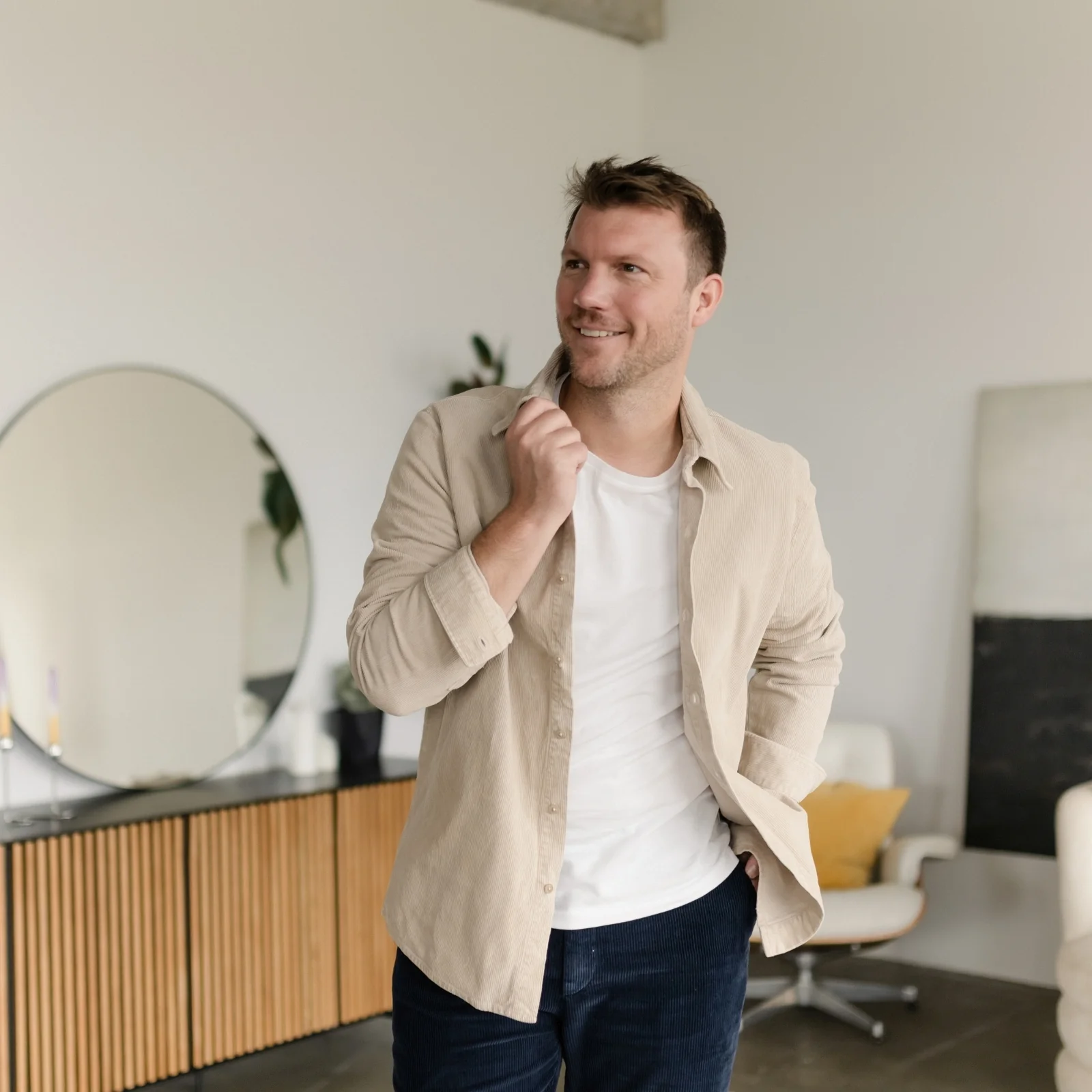 Herren Cord Hemd Emil - Image 6