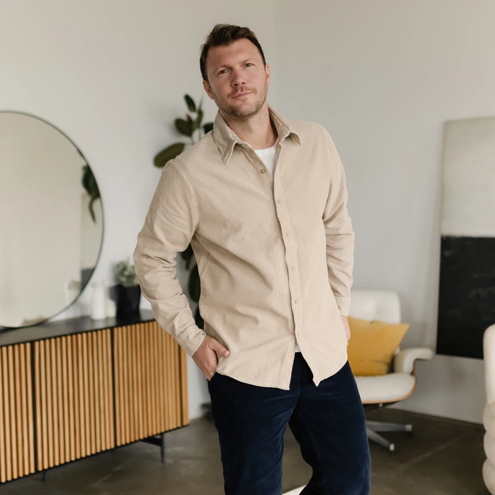 Herren Cord Hemd Emil - Image 7