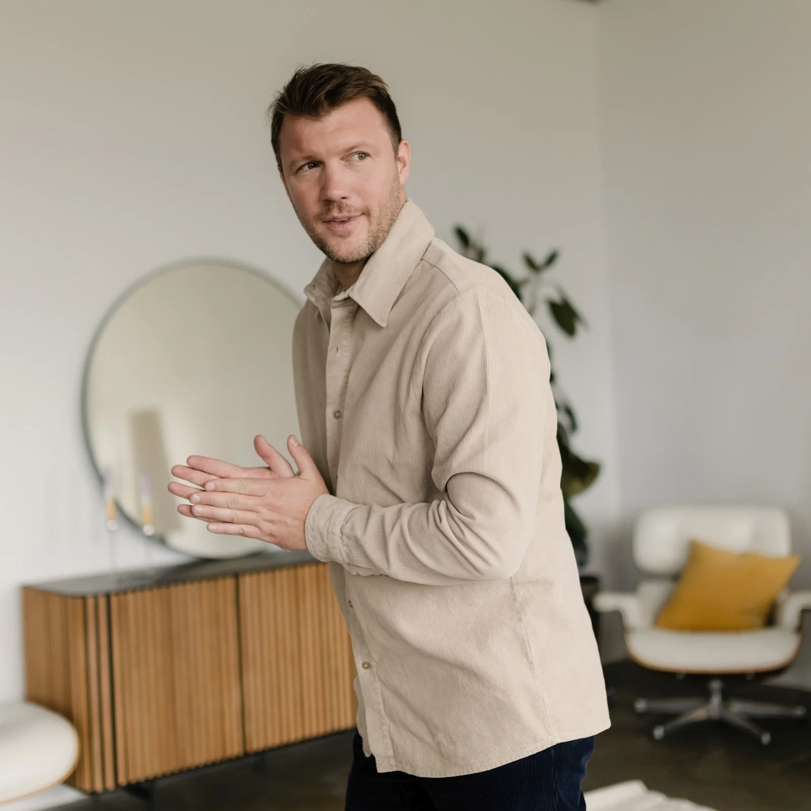 Herren Cord Hemd Emil - Image 8