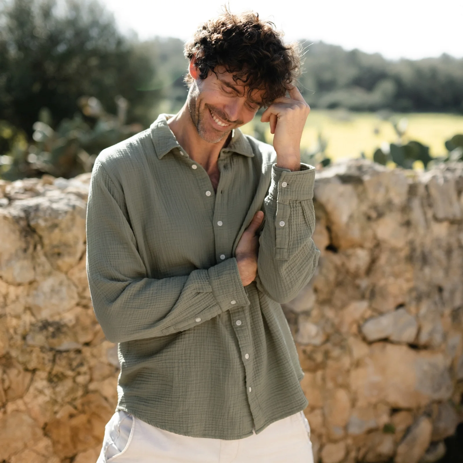 Herren Musselin Hemd Lias - Image 12