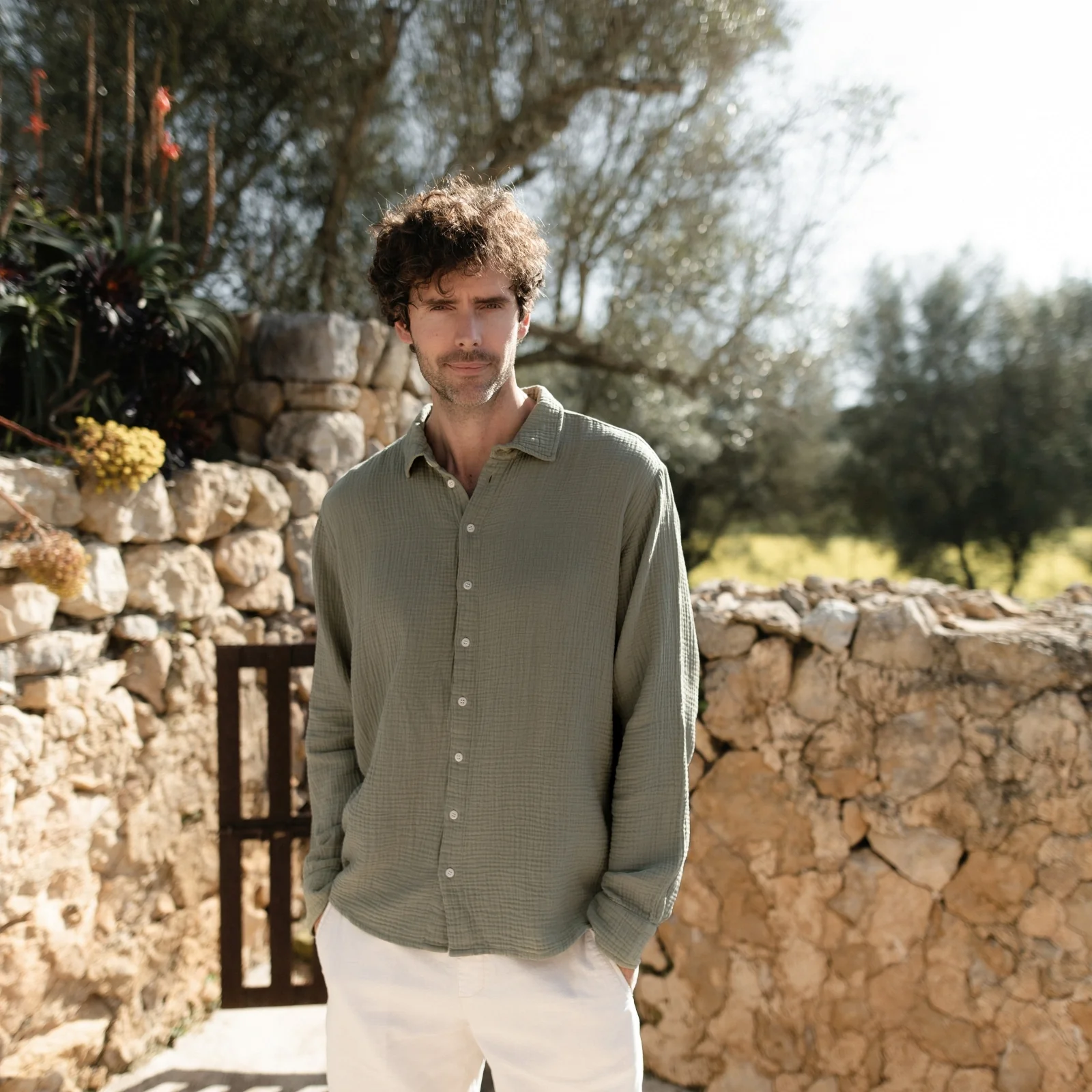 Herren Musselin Hemd Lias - Image 21