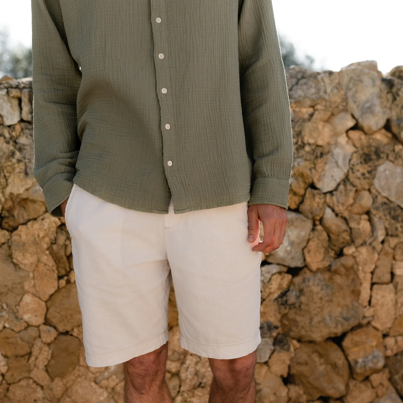 Herren Musselin Hemd Lias - Image 5