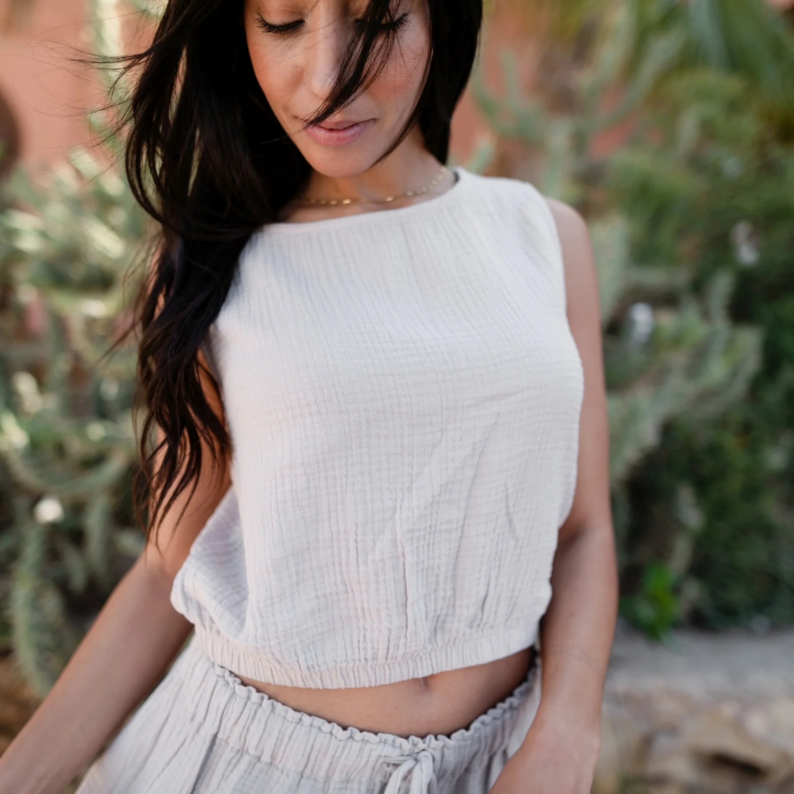 Musselin Crop Top Marie - Image 22