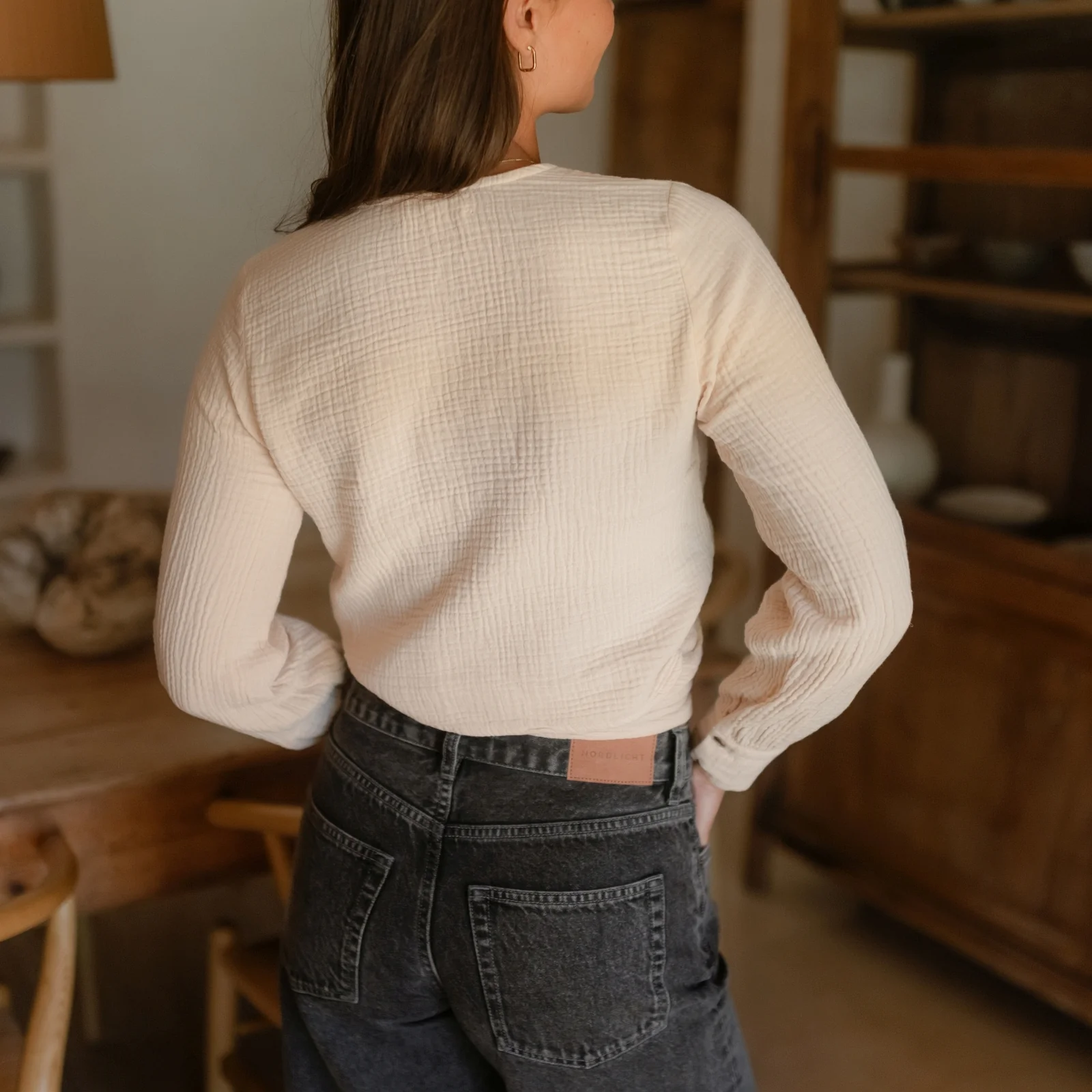 Musselin Wickelbluse Freda - Image 16