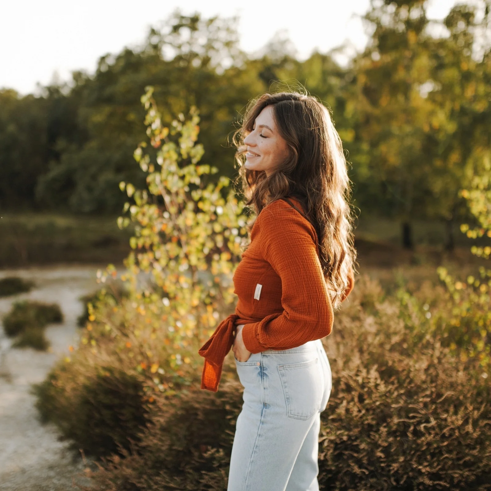 Musselin Wickelbluse Freda - Image 3