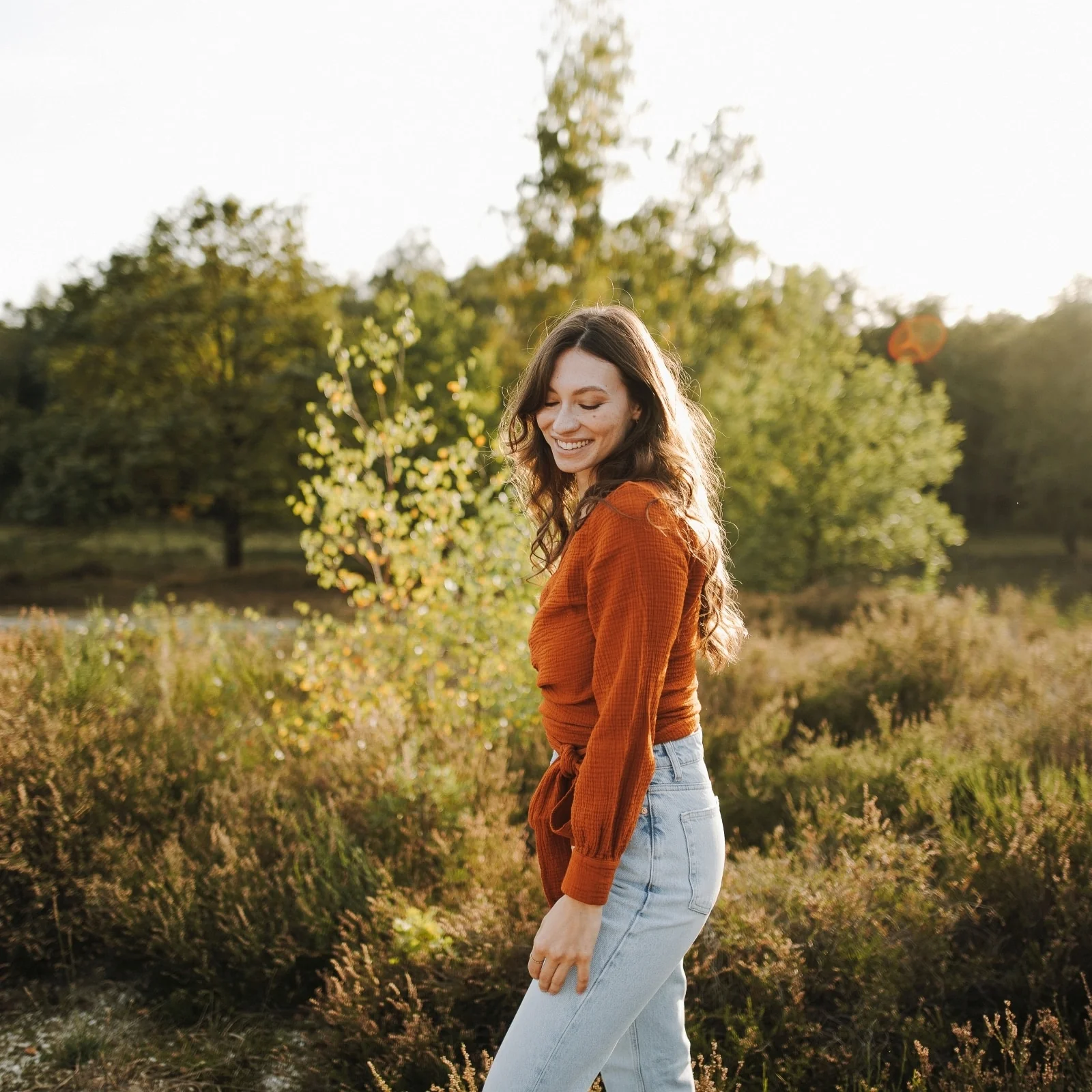 Musselin Wickelbluse Freda - Image 8